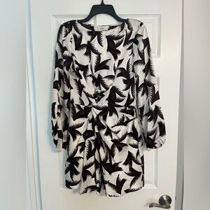 A.L.C. Black and White Patterned Dress